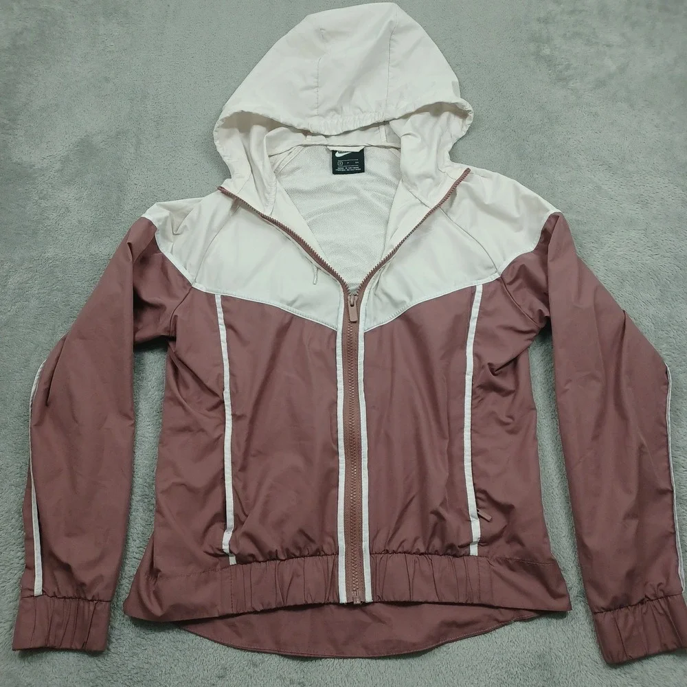 Nike Jacket Womens Small Lightweight Full Zip‎ Pockets Casual Activewear
